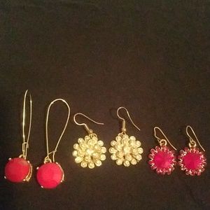 Set of 3 pairs earrings
